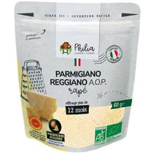 Charger l'image dans la galerie, Parmesan râpé - parmigiano reggiano AOP râpé 12 mois - 60g