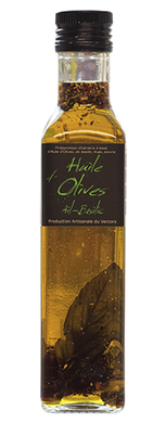 Huile d'olive ail basilic - 25cl