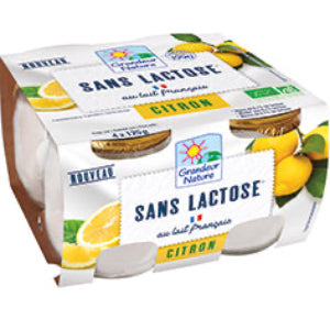 Dessert délactosé citron - 4x125g