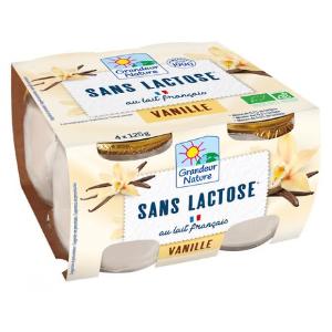 Dessert délactosé vanille - 4x125g