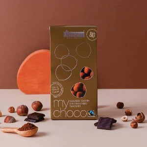 Noisettes enrobées de chocolat noir - 100g