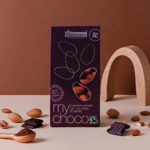 Amandes enrobées de chocolat noir - 100g