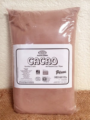 Cacao poudre cru Criollo non sucré - 1kg
