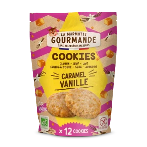 Cookies Caramel Vanille sans allergène - 150g