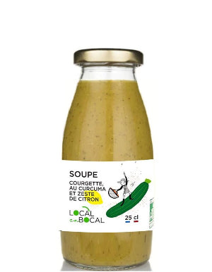Soupe courgette curcuma et zeste de citron - 250ml