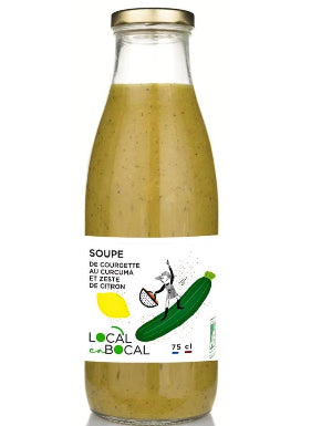 Soupe courgette curcuma et zeste de citron - 750ml