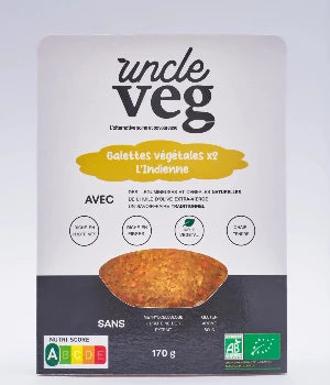 Galettes végétales x2 L'Indienne - 2x85g