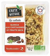 Salade quinoa aux châtaignes et fruits secs - 160g