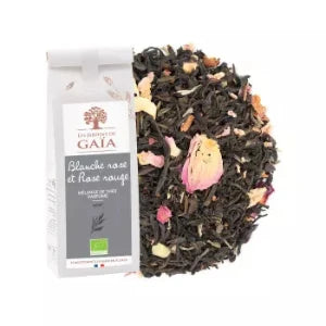 Thé mélangé Blanche rose et Rose rouge  - Sachet 100g