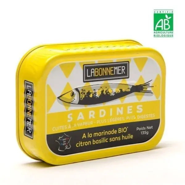 Sardines marinade citron basilic - 135g
