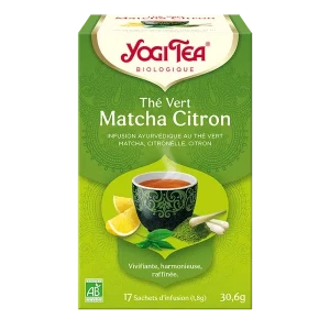 Yogi Tea Thé vert Matcha citron - 17 sachets