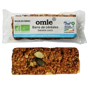 Barre céréales banane coco (avoine, millet)  - 25g