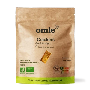 Crackers aux graines : pavot, lin et tournesol - 100g