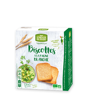 Biscottes blanches à l'huile d'olive - 270g