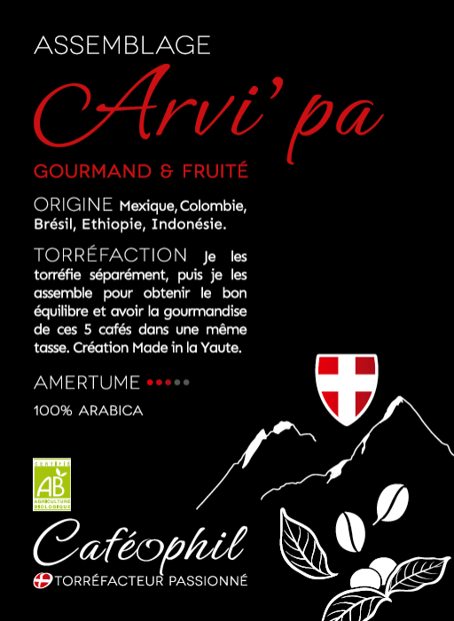 Café grains Arvi'Pa - les 100g - Vrac