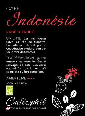 Café grains Indonésie - les 100g - Vrac