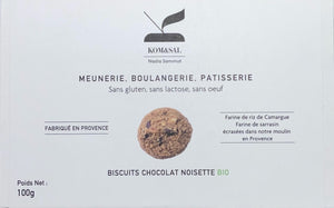 Biscuits chocolat noisette sans gluten – 120g