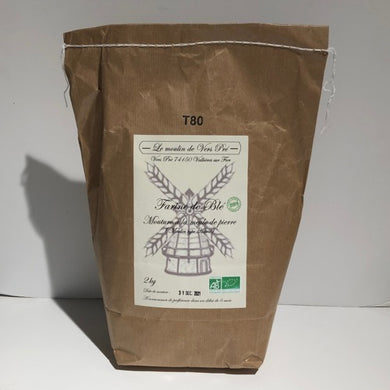 Farine de blé T80 - 2kg