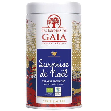 Thé vert aromatisé Surprise de Noêl - Tube 100g