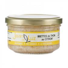 Miettes de thon Germon au Citron et huile d'olive - 140g