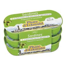 Petites Sardines de Méditerranée à l'huile d'olive - 3x55g