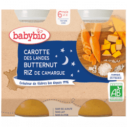 Petits pots carotte potimarron et riz  - 2x200g
