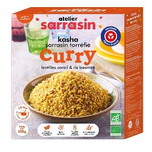 Kasha cuisiné curry/lentilles corail/riz basmati - 250g