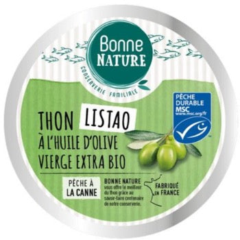Thon listao huile d'olive vierge extra bio - 160g