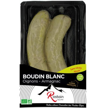 Boudin Blanc Bio aux oignons et à l'Armagnac  x2 - 200g