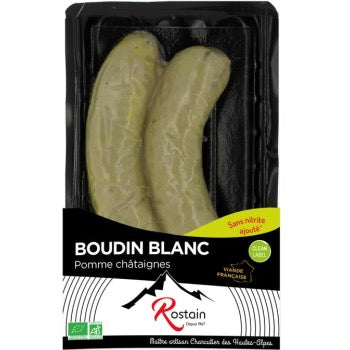 Boudin Blanc Bio aux pommes et châtaignes x2 - 200g