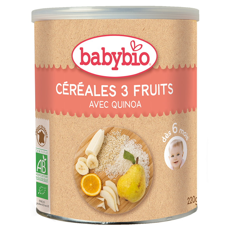 Céréales 3 Fruits avec Quinoa - 220g