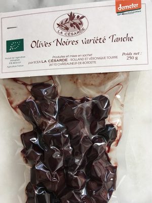 Olives noires variété Tanche - 250g