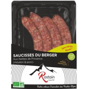 Saucisse du berger Bio aux herbes x4