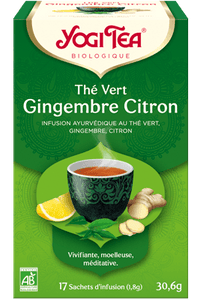 Yogi Tea Thé Vert Citron Gingembre - 17 sachets
