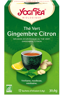 Yogi Tea Thé Vert Citron Gingembre - 17 sachets