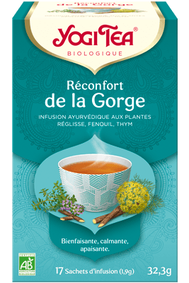 Yogi Tea Infusion Réconfort de la gorge - 17 sachets